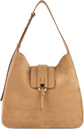 Hogan Schoudertas - Dames - Schoudertassen - Bruin - ONE Size - Su&egrave;de - Tassen