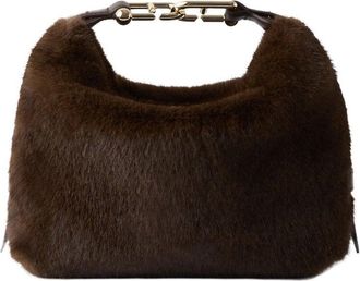 Furla Tonie Mini Hobo Teddy Lux Fabric Bag