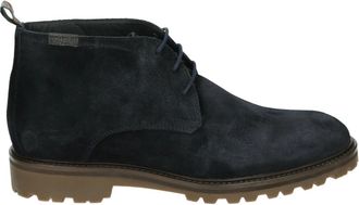 Floris Van Bommel Schoenen, Heren, Blauw, 44 1/2 EU, Suède, Blauwe Suède Vrijetijdsschoenen Sturdi 01.16