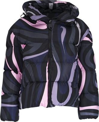 Pucci Piumino con stampa Iride - Nero