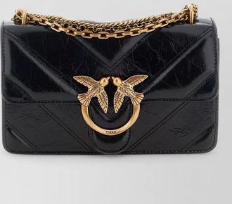 Pinko love bag calfskin leather shoulder bag