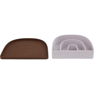 OYOY Rainbow Plate & Bowl in Caramel/lavender at Nordstrom