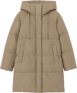Max Mara Newbembo Midi Parka - Dames - Parka Jassen - Beige - 2XS - Leer - Jassen