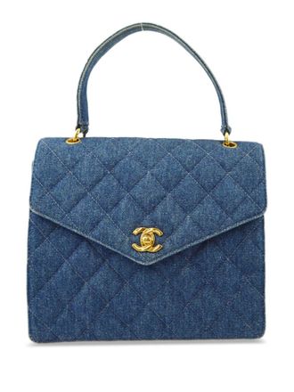 Chanel 1998 Kelly top-handle bag - Blue