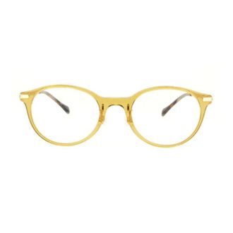 Gucci Round Acetate Frame Eyeglasses - Gold