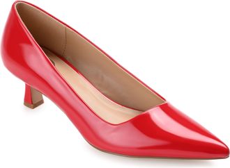 Journee Collection Women & apos;s Celica Medium and Wide Width Kitten Heel Pumps