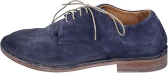 Moma Elegante su&egrave;de veterschoenen - Dames - Veterschoenen - Blauw - 37 EU - Su&egrave;de - Schoenen