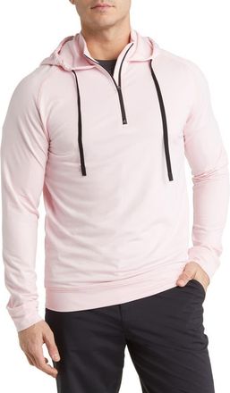 Swannies Vandyke Half Zip Hoodie in Flamingo-Black at Nordstrom Rack, Size Xx-Large