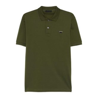 Prada Triangle-logo Polo Shirt