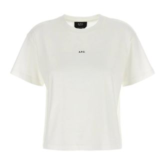 A.P.C. A.p.c., Dames, Tops, Wit, Maat: XS Katoen