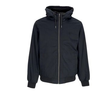 Element Waterafstotende Jas met Verstelbare Capuchon - Heren - Zomerjassen - Zwart - XS - Katoen - Jassen