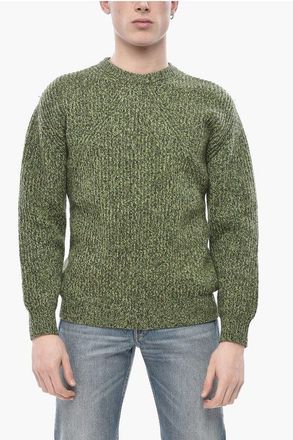 Paolo Pecora Virgin Wool Melange Crew-Neck Sweater size M