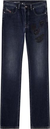 Diesel Jeans Larkee-S con ricamo 1985 - Blu