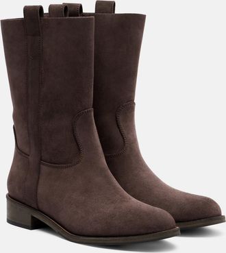 Aquazzura Cavaliere suede ankle boots