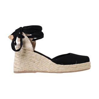 Castaner Wedges, female, Black, Size: 10 US Jute Wedge Espadrille
