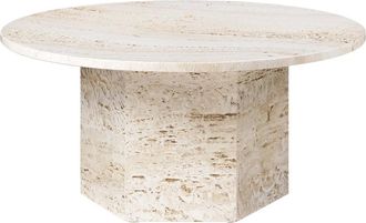 GUBI Epic Coffee Table, Ø 80 cm, neutral white