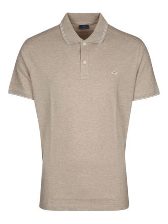 Paul & Shark tipped-collar polo shirt - men - Cotton - XXXXL - Neutrals