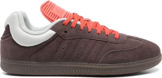 adidas x Dingyun Zhang Samba sneakers - men - Fabric/Fabric/Rubber/Calf Suede - 11.5 - Brown