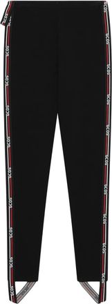 GCDS logo-tape leggings - Black