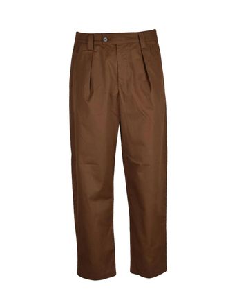 A.P.C. A. P.C. High-Waisted Brown Trousers