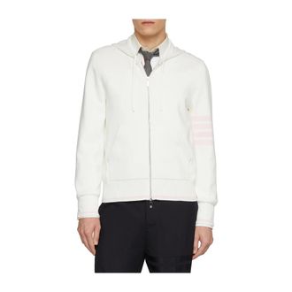 Thom Browne Heren, Sweatshirts & Hoodies, Wit, Maat: XL Katoen