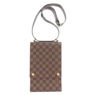 Louis Vuitton Pre-owned Cross Body Bags, female, Brown, Size: ONE SIZE Pre-owned Damier Canvas Shoulder Bag