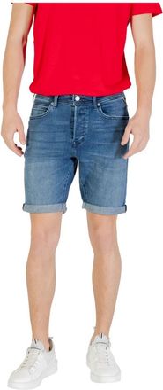 Replay Essential Bermuda Shorts - Heren - Denim shorts - Blauw - W29 - Katoen - Korte Broeken