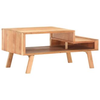 vidaXL Vidaxl - Mesa De Centro De Madera Maciza De Acacia 100x50x45 Cm