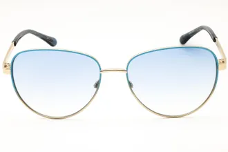 Draper James DJ7059 Aviator Blue Gradient Sunglasses - Blue