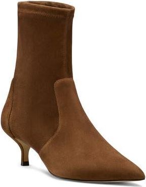 Stuart Weitzman Mara 50 Kitten Heel Bootie in Espresso at Nordstrom Rack, Size 8.5