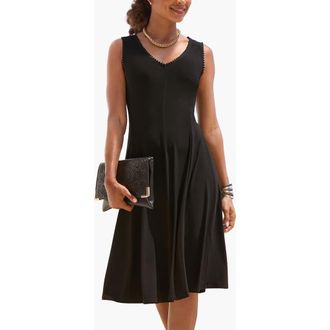 Lascana Womens Sleeveless Convertible Dress in Black at Nordstrom, Size 2