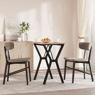 vidaXL Telaio Gambe a y per Tavolo da Pranzo 60x40x73 cm in Acciaio - Vidaxl