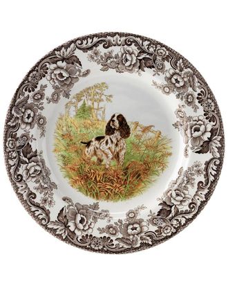 Spode Woodland Spaniel Dinner Plate