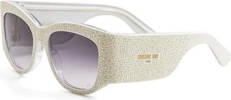 Dior nuit S1I 95A1 Zonnebrillen - Dames - Zonnebrillen - Wit - 54 MM - Accessoires