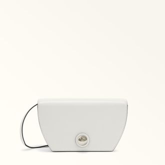 Furla Sfera Borsa A Tracolla Marshmallow Bianco Pelle Di Vitello Morbida Donna