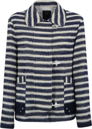 Fay Licht Jasje - Dames - Zomerjassen - Blauw - M - Katoen - Jassen