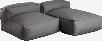 Sklum Sof&aacute; Modular Chaise Longue De 2 Piezas Para Jard&iacute;n Dojans Sklum