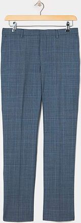 Jacamo Blue Windowpane Check Reg Suit Trouser