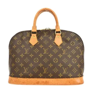 Louis Vuitton Alma Handbag Monogram Canvas Brown Canvas Handbag (Pre-Owned)