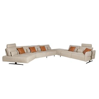Angel Cerd&aacute; Sof&aacute; chaise longue relax modular derecho tela arena