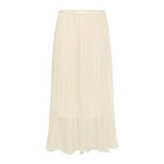 Cream Rokken, Dames, Beige, XS, Midi Rokken