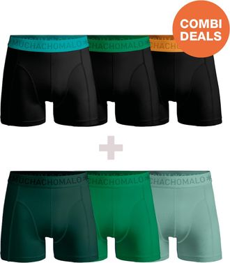 Muchachomalo Heren Boxershorts - 3+3 Pack - Mannen Onderbroeken