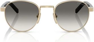 Prada 49mm Gradient Phantos Sunglasses in Pale Gold at Nordstrom