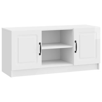 vidaXL Mueble De Tv Brillante 102 X 34,5 X 47 Cm Madera De Ingenier&iacute;a Vidaxl