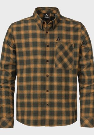 Sch&ouml;ffel Outdoorhemd SCH&Ouml;FFEL Urban Shirt Style Kleion MNS, Herren, Gr. 48, Normalgr&ouml;ssen, braun (4745, braun), Oberstoff: 100% Baumwolle, V-Ausschnitt, Hemden
