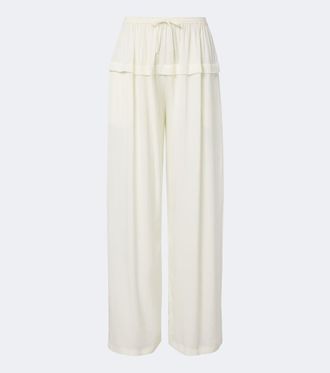 Alaia Crepe wide-leg pants