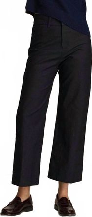 M.Patmos Fleet Cropped Pant In Denim Oxford
