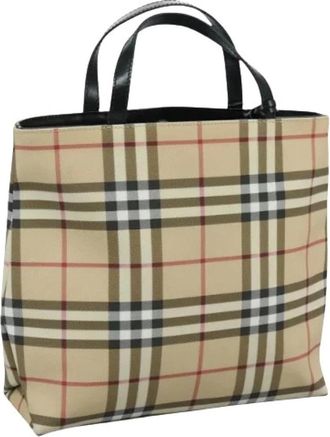 Burberry Pre-owned Tote Bags, female, Beige, Size: ONE SIZE Pre-owned Vintage Tote Bag