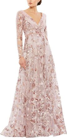 Mac Duggal Illusion A-Line Gown