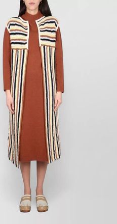 Alysi striped long vest